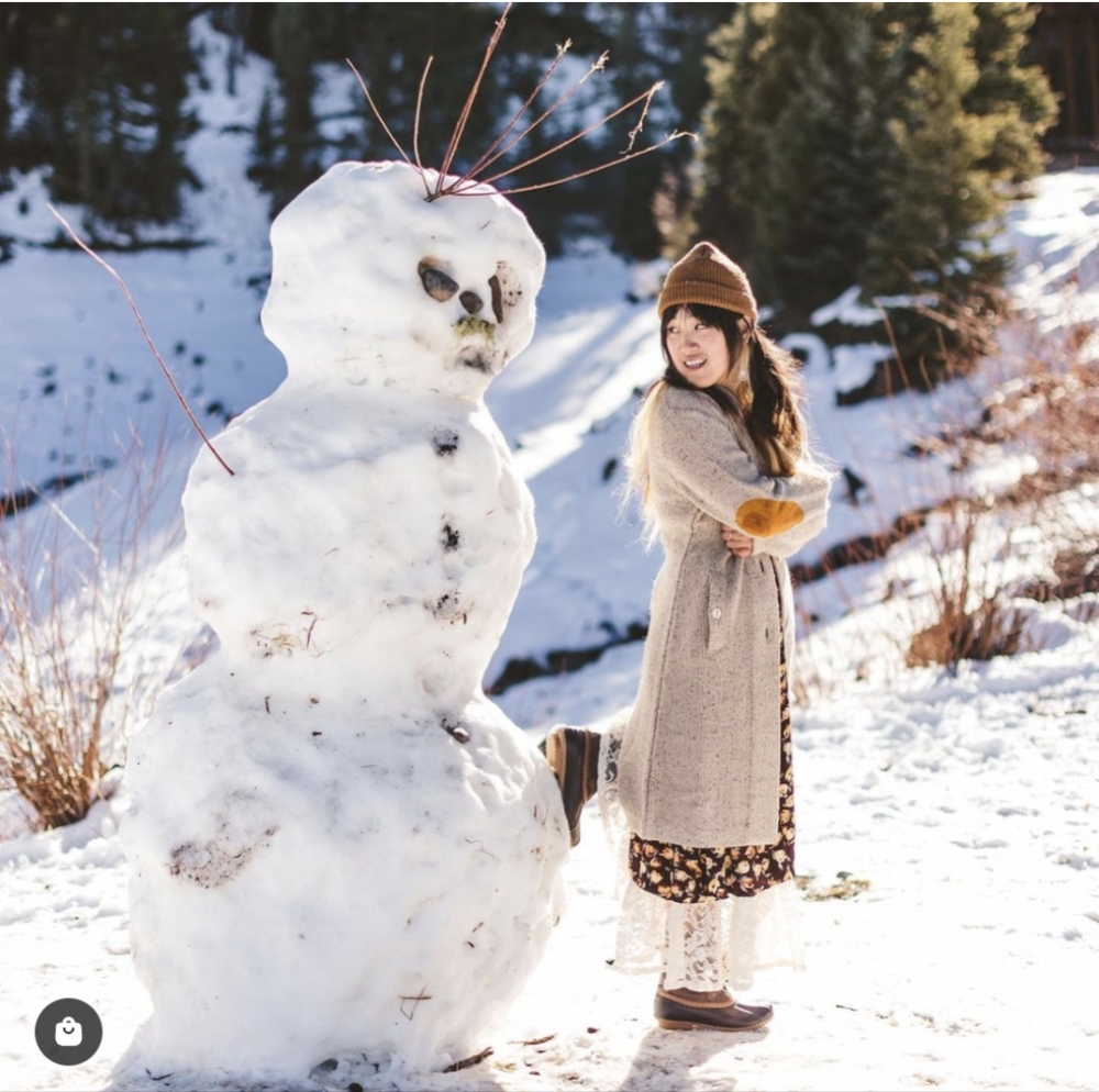 Revivall Campfire Duster Alpaca Sweater in Agate